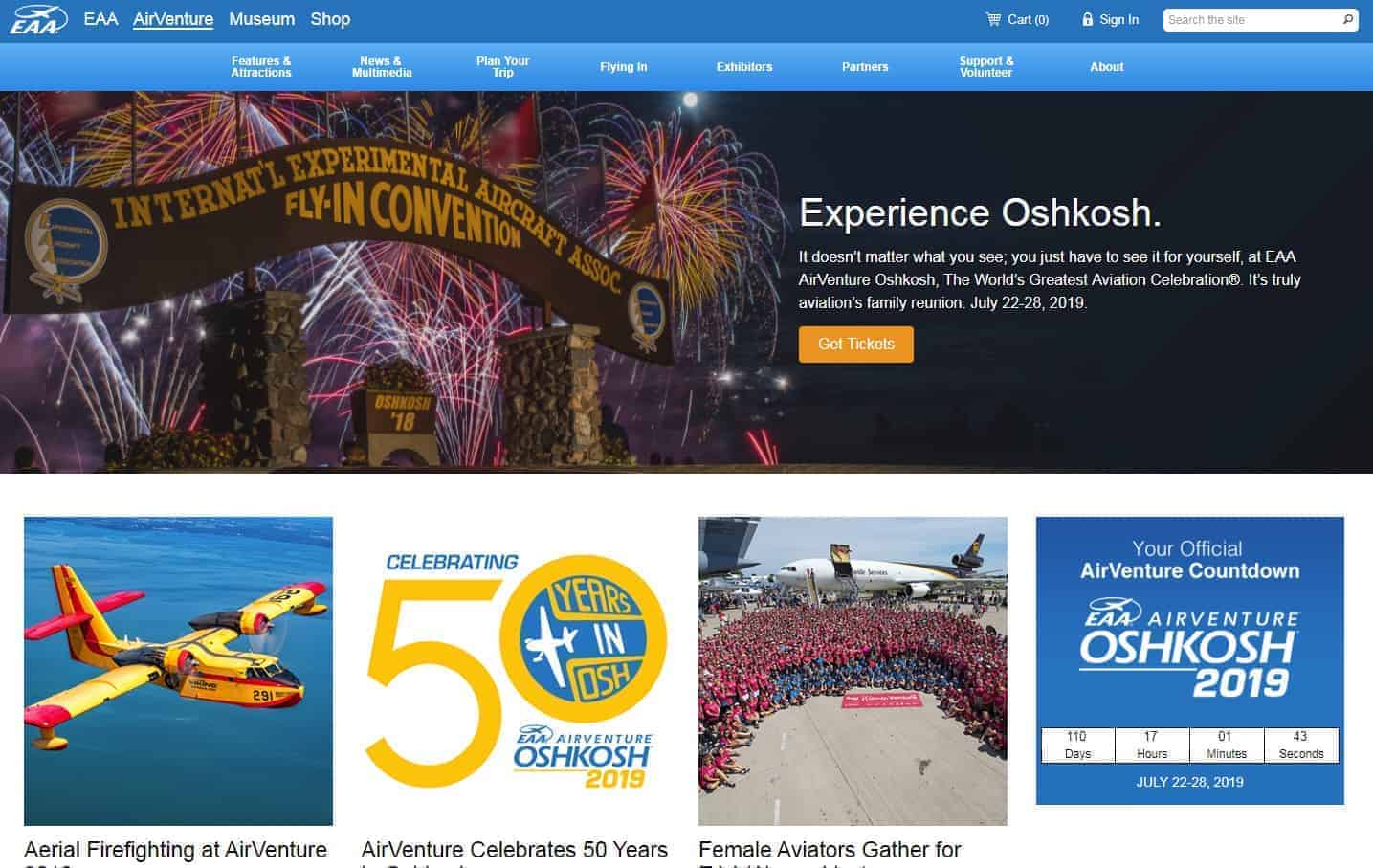 AIRVENTURE, OSHKOSH, WI, USA 2019/7/22~7/28