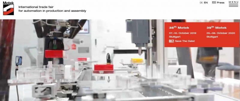 MOTEK, Stuttgart, Germany 2019/10/7~10/10 Booth# 5300 6 motek stuttgart germany 20191071010 booth 5300