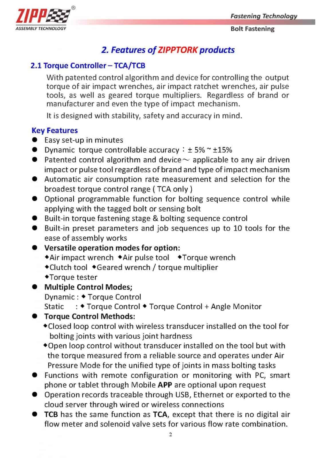 ZIPPTORK Uusin tuoteluettelo