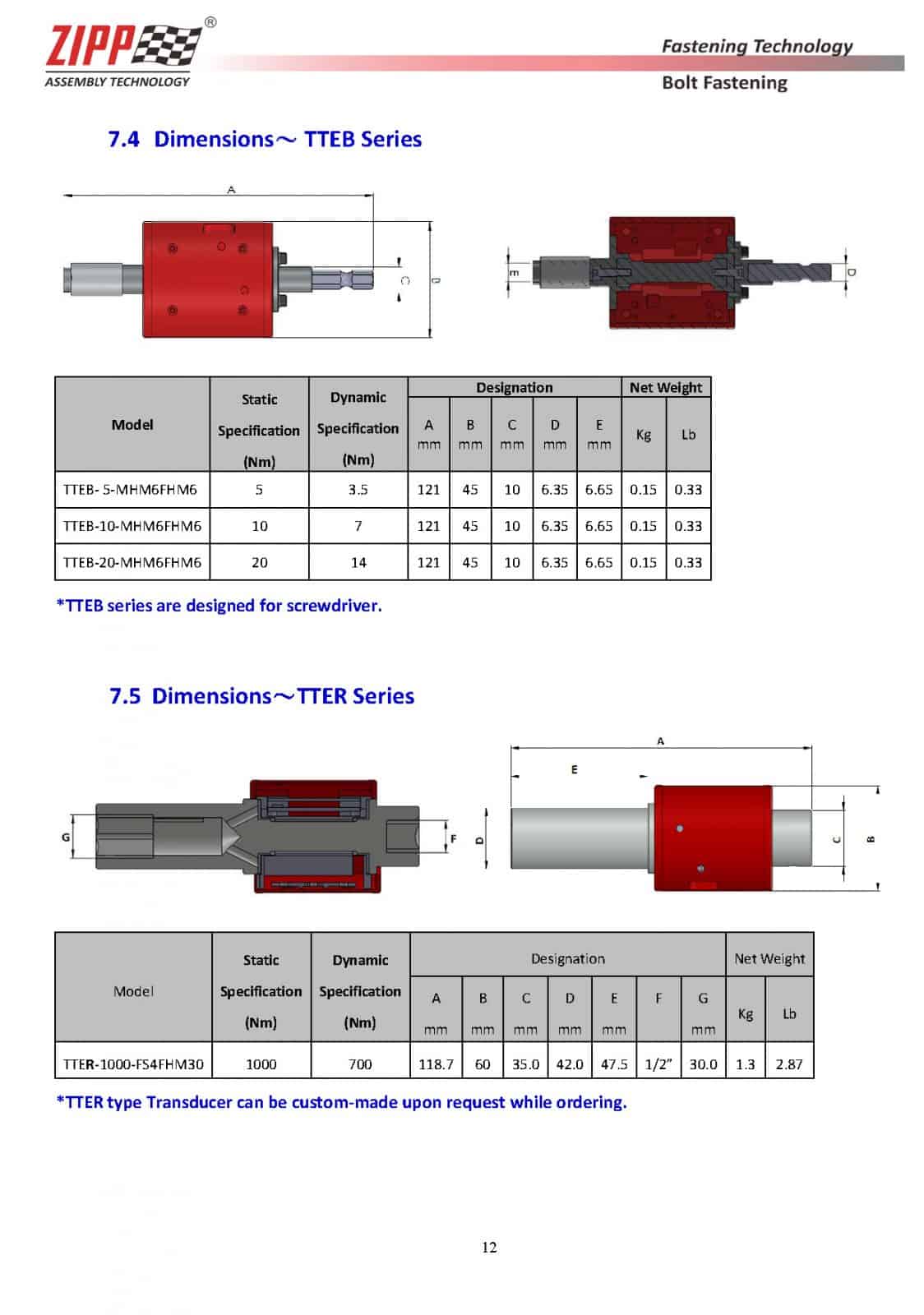 Luftpneumatiskt verktyg | Torque Control System | Gear reducerare