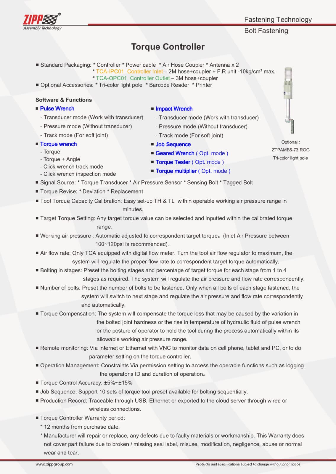 ZIPPTORK Vääntömomentin ohjausjärjestelmäluettelo Ver2 頁面 04