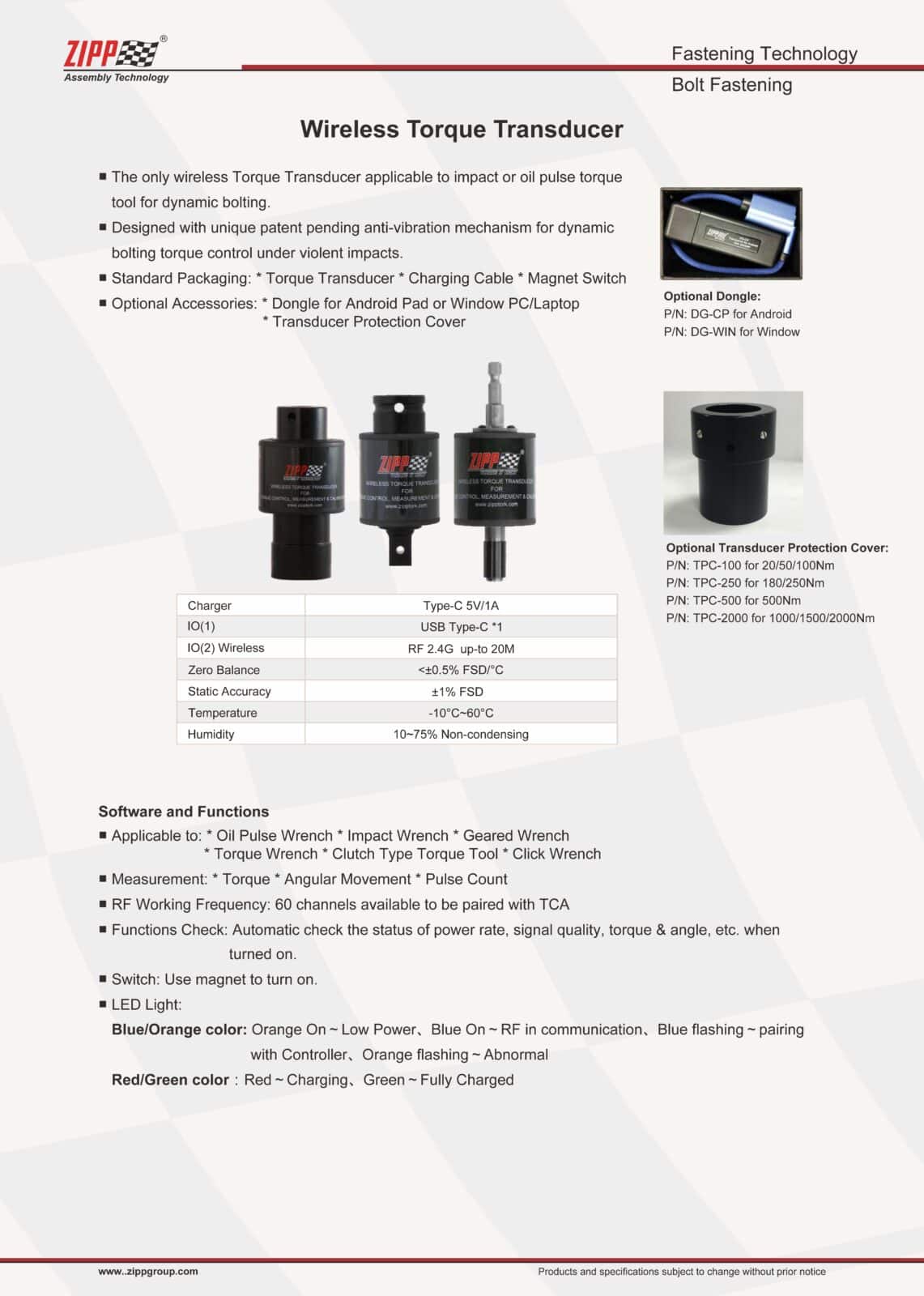 ZIPPTORK Vääntömomentin ohjausjärjestelmäluettelo Ver2 頁面 08 6