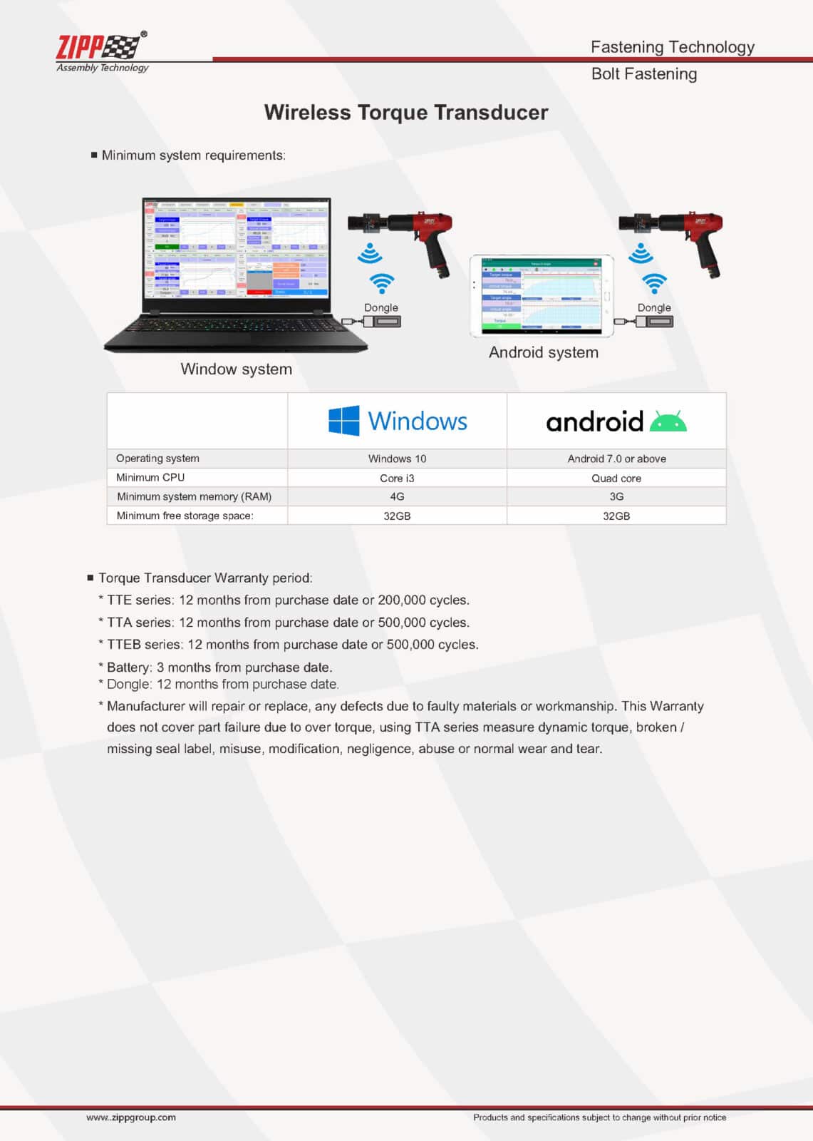 ZIPPTORK Vääntömomentin ohjausjärjestelmäluettelo Ver2 頁面 09