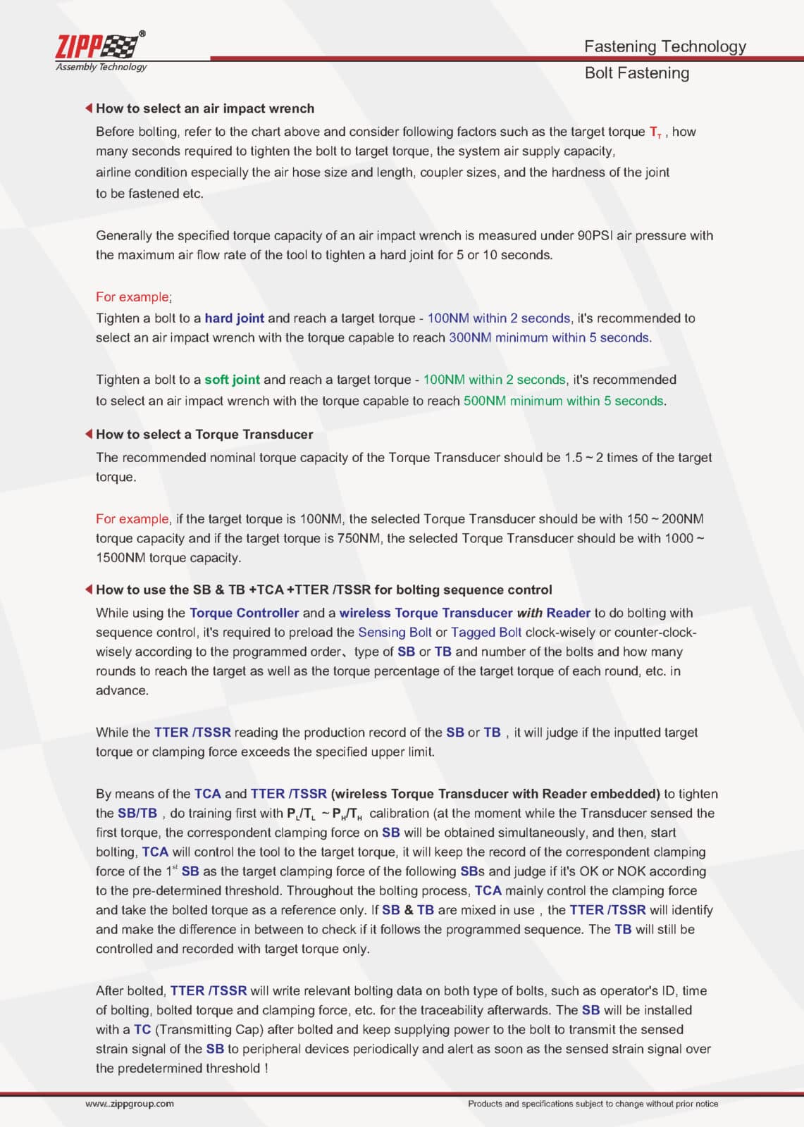 ZIPPTORK Vääntömomentin ohjausjärjestelmäluettelo Ver2 頁面 17