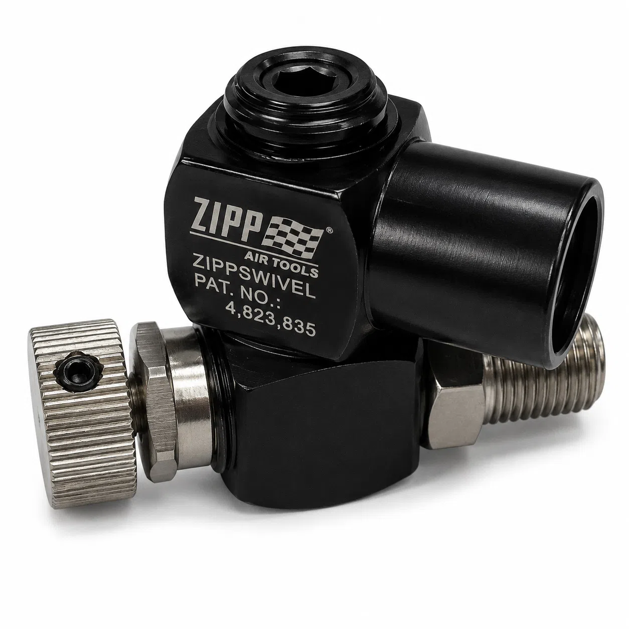 ZA-92S2 1/4 inch draaikoppeling - aluminium met volledig gesloten regelaar