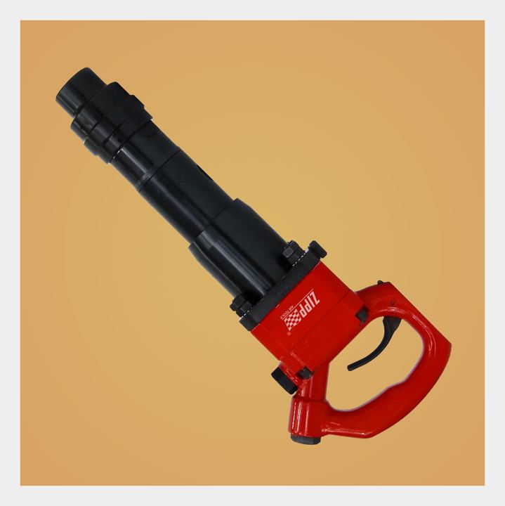 Shock-reduced air chipping hammers